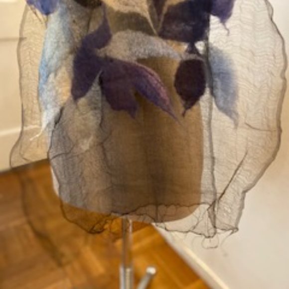 NWOT DESIGNER SILK ORGANZA & MERINO WOOL FELT - Picture 6 of 10